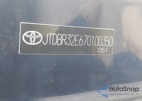 2007 Toyota Corolla Le from USA, damaged, VIN JTDBR32E670100350